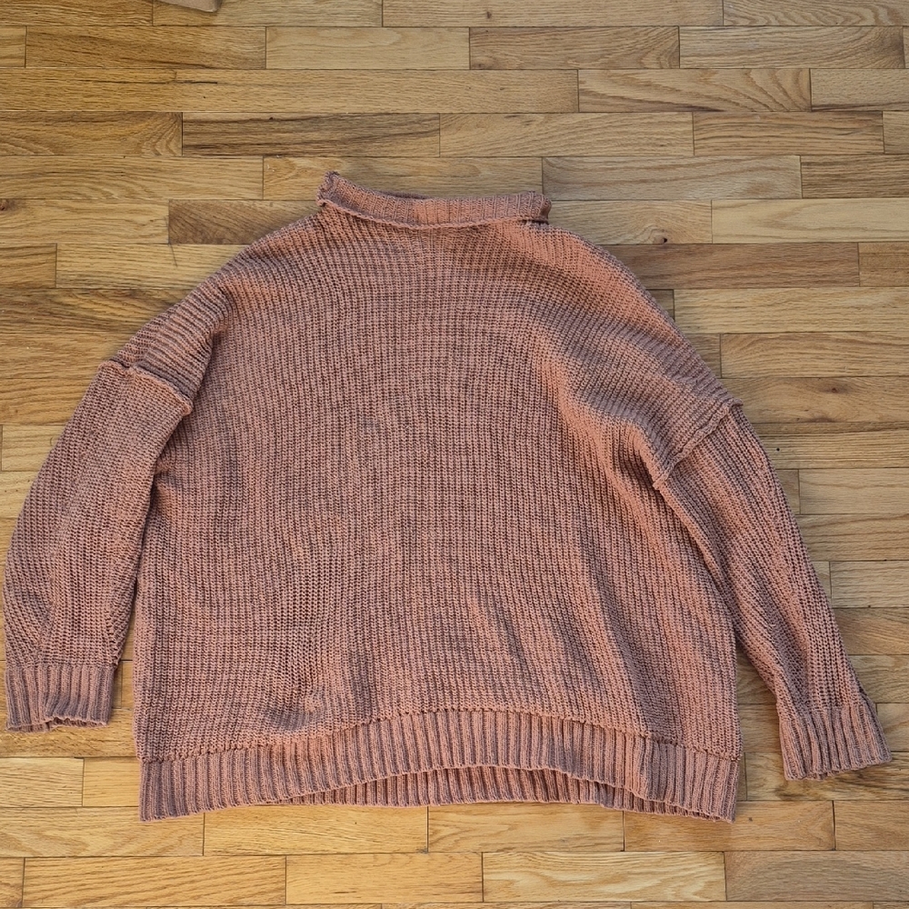Aerie Dusty Rose Turtleneck Sweater